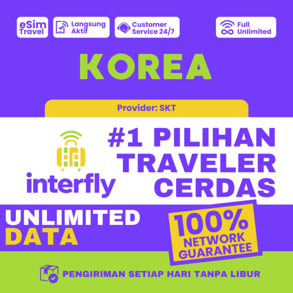 eSIM Interfly South Korea / Korea Unlimited