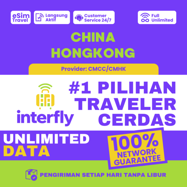 eSIM Interfly China Hongkong Unlimited