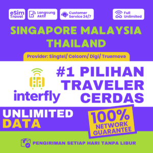 eSIM Interfly Singapore Malaysia Thailand Unlimited