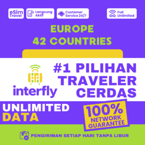 eSIM Interfly Europe 42 Countries Unlimited