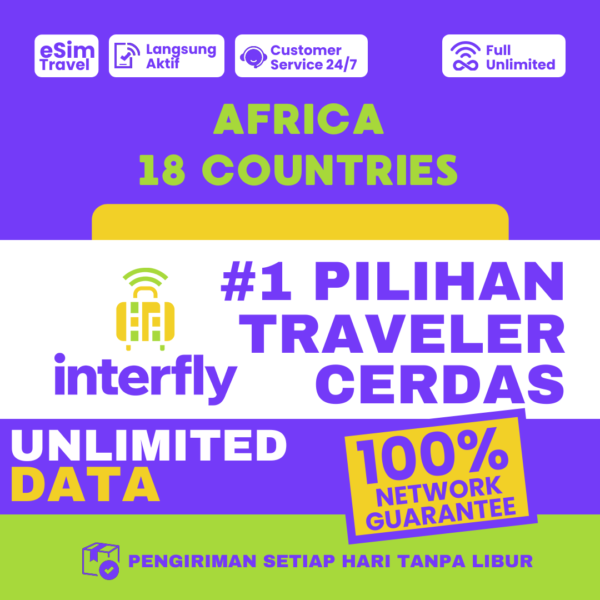 eSIM Interfly Africa 18 Countries Unlimited