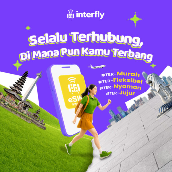 Selalu terhhubung dengan eSIM Interfly