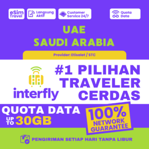 eSIM Interfly UAE Dubai Saudi Arabia Data Package