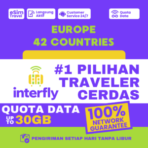 eSIM Interfly Europe 42 Countries Data Package