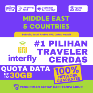 eSIM Interfly Middle East 5 Countries Data Package