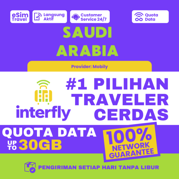 eSIM Interfly Saudi Arabia Data Package
