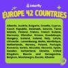 eSIM Interfly Europe 42 Countries Coverage